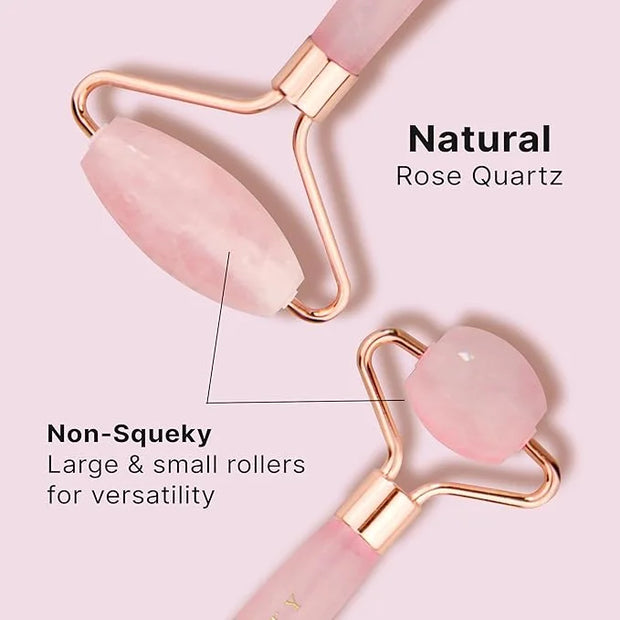 Rose Quartz Face Roller - Relaxation Gifts for Women, Skin Care Tools for Fine Lines and Wrinkles, Teenage Girl Gifts, Bea...