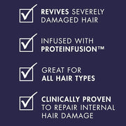 Nexxus Keraphix Shampoo and Conditioner - Damaged Hair Treatment System with Keratin Protein and Black Rice, 2 Count & 3 R...