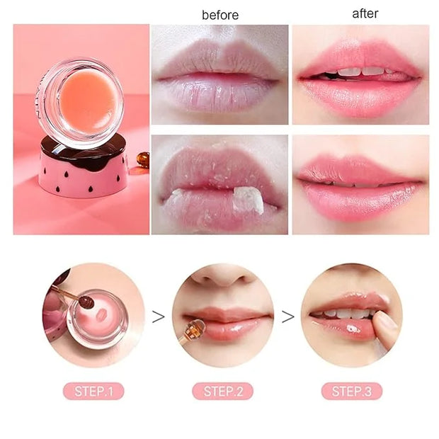 2Pcs Bee Lip Balm Honey Pot, Lines