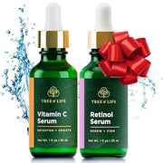 Tree of Life Beauty Facial Skin Care Set, Brightening, Firming, Hydrating, Dry Face, Dermatologist Tested - Vitamin C Seru...