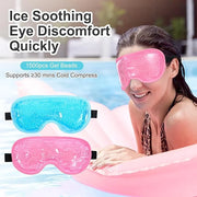 2 Pcs Gel Eye Mask Cooling Ice Eye Puffy Masks Reusable Hot Cold Compress Eyes Mask for Men Women Dry Itchy Eyes Bags Puff...