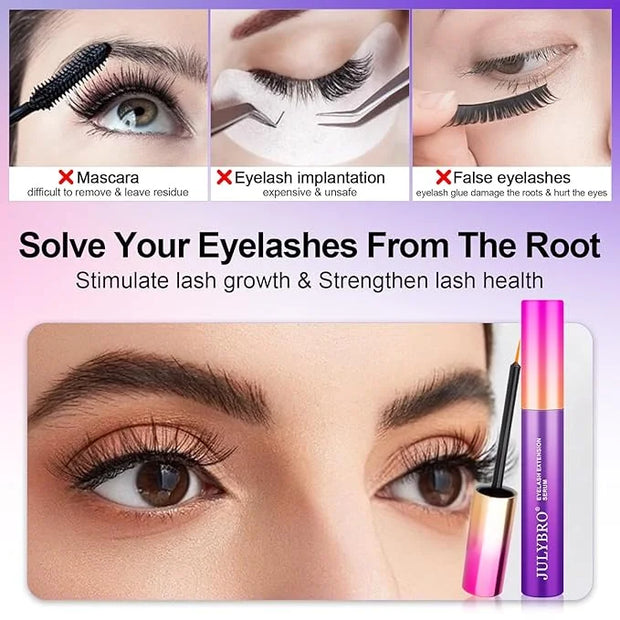 Eyelash Growth Serum(3ML), Eyelash Extension Serum with Natural Ingredients for Eyelash and Eyebrow, Eyelash Growth Serum ...