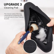 Silicone makeup brush holder travel