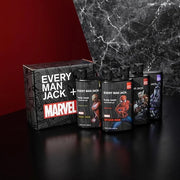 Every Man Jack Marvel Collectors Box Body Wash Gift Set - Includes Four Body Washes with Clean Ingredients - Marvel-Inspir...
