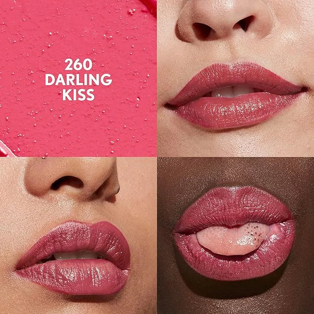 COVERGIRL Clean Lip Color, Darling Kiss, Satin Finish, Squalane, Avocado & Aloe, Carmine-Free, Non-Drying, 0.12oz - Produc...