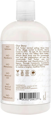 SheaMoisture Virgin Coconut Shampoo, Daily Hydration – Color-Safe Formula with Organic Shea Butter for All Types, Curly Ha...