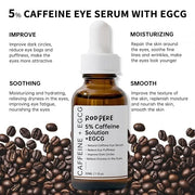 Caffeine Eye Serum With EGCG For Dark Circles and Puffiness, 30ML Anti Aging 5% Caffeine Solution For Puffy Eyes, Fine Lin...