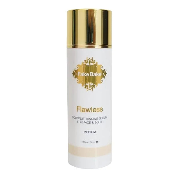 Fake Bake Flawless Coconut Sunless Tanning Serum with Hyaluronic Acid Lightweight Illuminating Face & Body Gradual Self Ta...