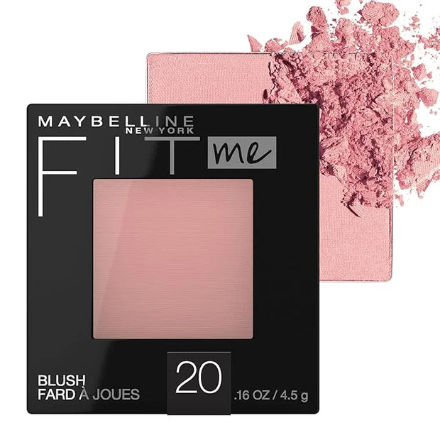 Maybelline Fit Me Powder Blush, Lightweight, Smooth, Blendable, Long-lasting All-Day Face Enhancing Makeup Color, Mauve, 1...