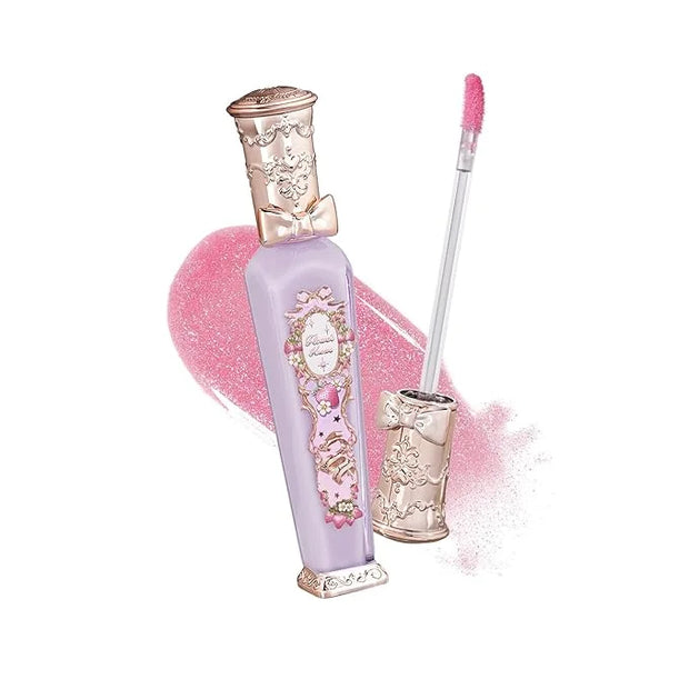 Flower Knows Violet Strawberry Rococo Glowy Lip Gloss,Moisturizing Shine Lip Oil,Hydrating Glitter Lip Plumper Makeup for ...
