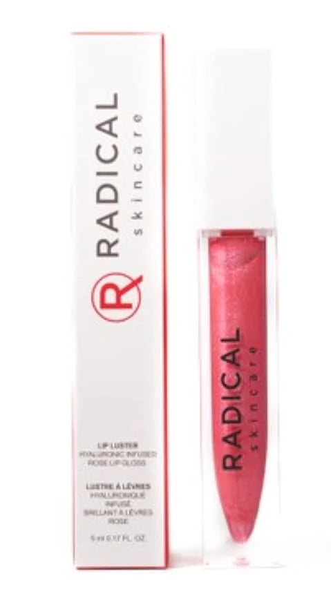 Radical Skincare Lip Luster Hyaluronic Infused Rose Lip Gloss – High Shine, Hydrating Formula for Soft, Radiant Lips | Cru...