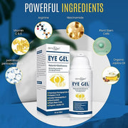 Turmeric + Vitamin C Eye Cream & Peptide Eye Gel – Hydrating & Soothing Formula for Under Eye Care, Puffiness & Fine Lines...