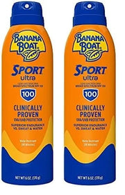 Banana Boat Sport Ultra SPF 100 Sunscreen Spray, 6oz | Sport Sunscreen Spray SPF 100, Banana Boat Sunscreen SPF 100 Spray,...