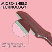 JAPONESQUE Dermaplaner and Cooling Eye Roller - Dual Ended Dermaplaning Facial Razor with Soothing Roller Ball Massager- T...