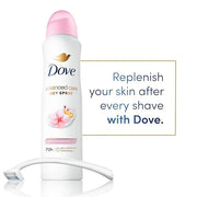 Dove Advanced Care Antiperspirant Deodorant Spray for Women 3 Pack Sakura Blossom & Yuzu 72 hour sweat and odor protection...