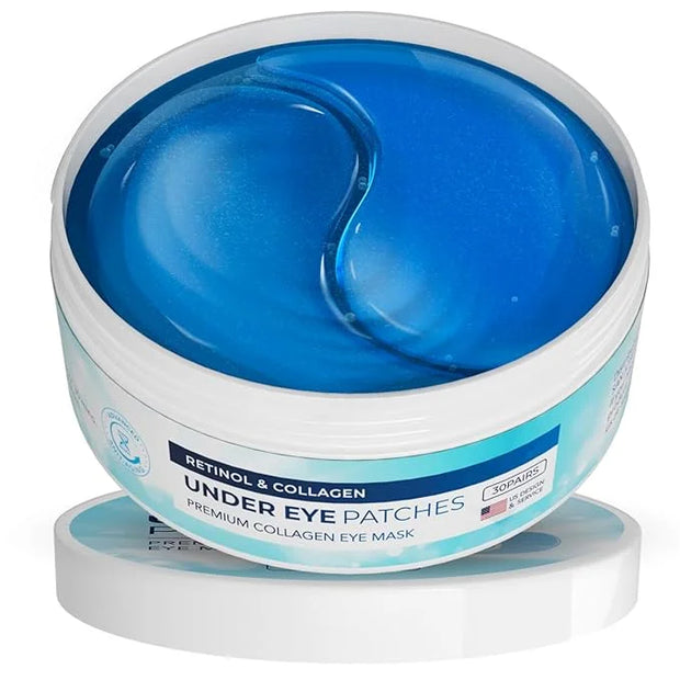 Under Eye Patches for Dark Circles: Under Eye Mask for Wrinkles - Eye Bags - Fine Lines - Puffy Eyes - Gel Mask - Amino Ac...