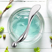 Zinc Alloy Eye Cream Spoon Eye Fatigue Relief Massage Tool for Skincare Makeup Application and Facial Care Silver Eye Spoo...
