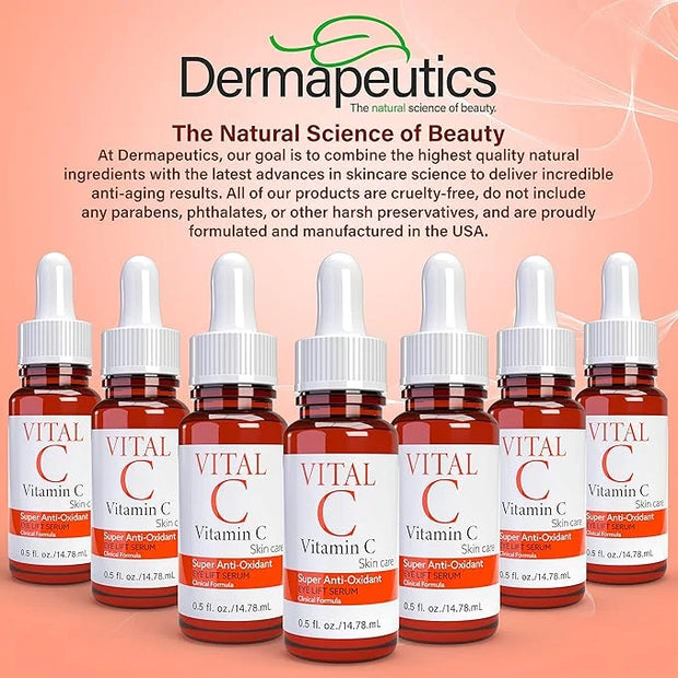 Vital C Vitamin C Serum for Eyes | Light Moisturizer | Skin Firming | Boosts Collagen | Vitamin C Skin Care Super Anti Oxi...