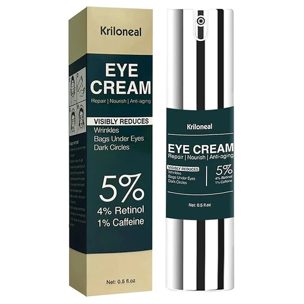 Eye Cream, Under Eye Cream for Dark Circles, Eye Cream for Puffiness and Bags Under Eye and Wrinkles with Retinol Caffeine...