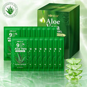 30 Pack Aloe Vera Gel for Face, Hair, Skin, Sunburn Relief, 99% Pure Aloe Vera Gel for After Sun Skin Care Relief, Bulk Al...