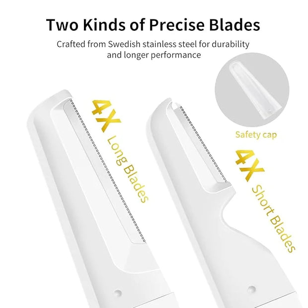 Face Razors for Women, Dermaplane Razor for Women Face, Eyebrow Razor, Facial Razors, Dermaplaning Tool, Reusable Metal Ha...