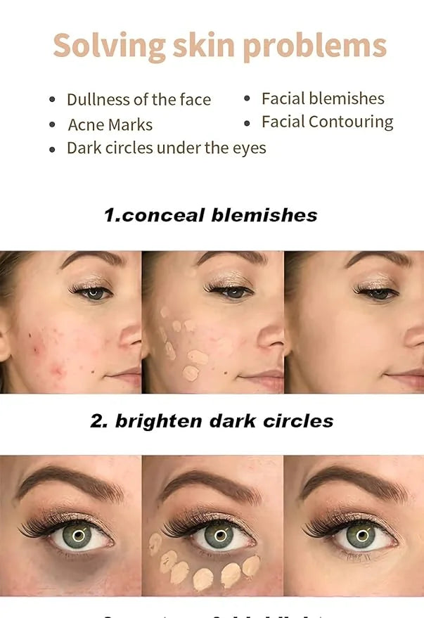 12 Color Correcting Concealer Palette, Cream Color Corrector
