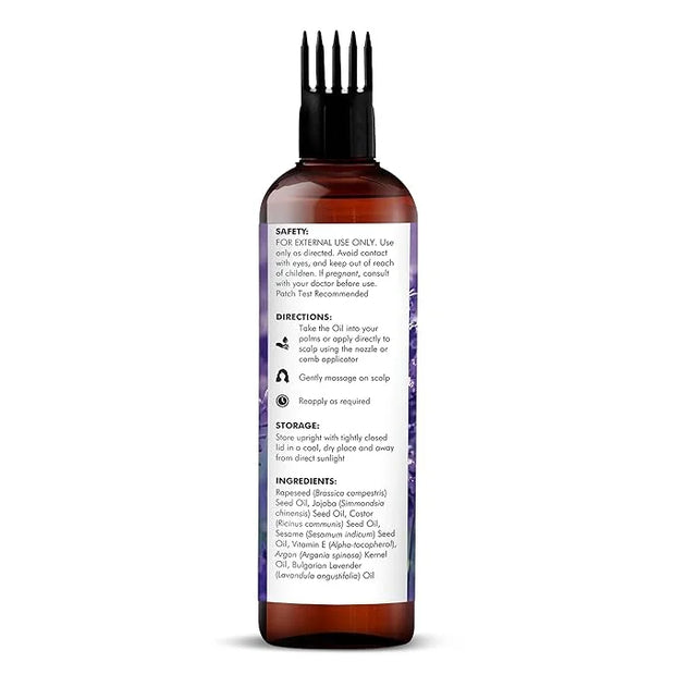Majestic Pure 100% Pure Lavender Oil with Vitamin E for Hair Care, Strengthening, Nourishing, and Volumizing Formula with ...