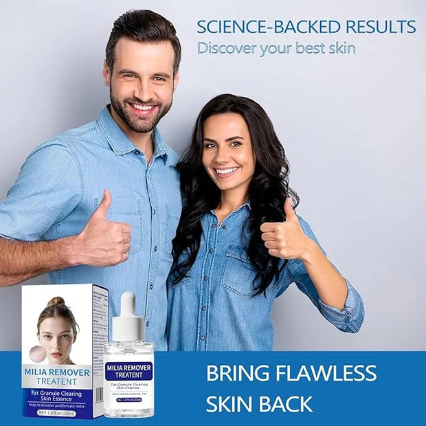 Milia Remover Treatment Serum, Milia Remover for Eyes & Face，Deep Clear to Get Glow Skin 0.85 oz - Product Image