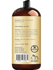 Handcraft Blends Apricot Kernel Oil - Cold-Pressed 28 Fl Oz - 100% Pure and Natural - Premium Grade Carrier Oil for Skin a...