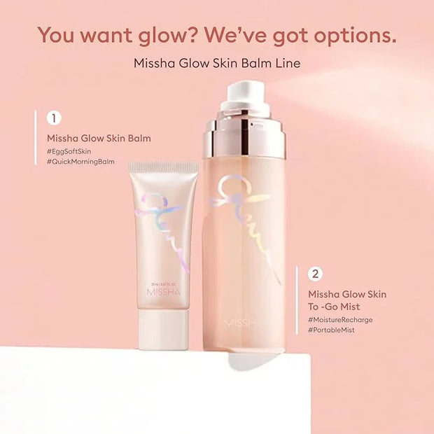 MISSHA Glow Skin Balm 0.68 fl oz/ 20ml, 4-in-1 Primer, Moisturizing Cream, Morning Pack, Luminizing Cream for a Flawless N...
