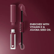 NYX PROFESSIONAL MAKEUP Shine Loud, Long-Lasting Liquid Lipstick with Clear Lip Gloss - Never Basic (Warm Burgundy) - Prod...
