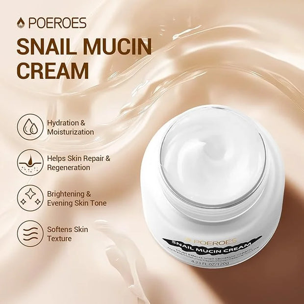 Ultimate Beauty Set: Caffeine Eye Serum, Hair Vitamins for Frizzy/Damaged Hair, and Snail Mucin Moisturizer for All Skin T...
