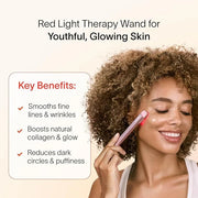 Solawave Skincare Wand & Serum – 4-in-1 Galvanic Current, Face Massager, & Red Light Therapy Wand – 1 Oz Activating Serum ...