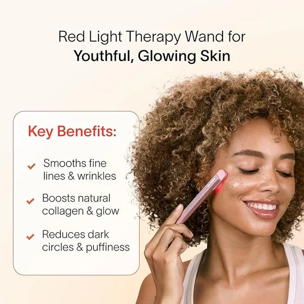 Solawave Skincare Wand & Serum – 4-in-1 Galvanic Current, Face Massager, & Red Light Therapy Wand – 1 Oz Activating Serum ...