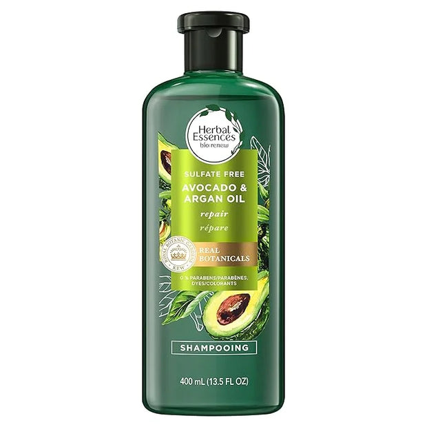 Herbal Essences Avocado & Argan Oil Sulfate Free Shampoo, 13.5 fl oz (Pack of 2) - Product Image