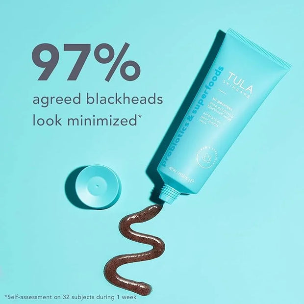 TULA Skin Care So Poreless Exfoliating Blackhead Scrub - Powerful and Gentle Exfoliation, Refreshing and Smoothing, Contai...
