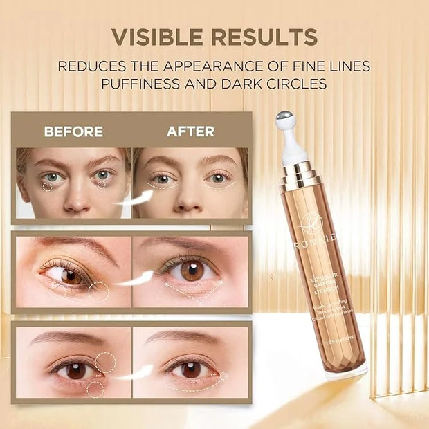 Eye Cream for Dark Circles: Under Eye Cream with Caffeine Retinol - Reduces Under Eye Bags and Fine Lines Gold - Product I...