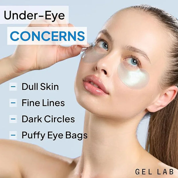 REGLOW Hyaluronic Acid & Caffeine Under Eye Gel Patches – Korean Hydrating Eye Mask for Wrinkles, Dark Circles, and Puffin...