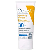 CeraVe 100% Mineral Sunscreen SPF 30 | Face sunscreen With Zinc Oxide & Titanium Dioxide | Hyaluronic Acid + Niacinamide +...