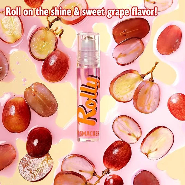 Lip Smacker Rolly Lip Gloss, Classic Roller-Ball Design for a Cooling Sensation, Hydrating & Moisturizing Shine - Grape - ...