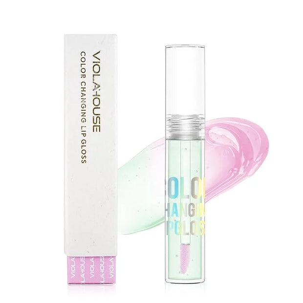 VIOLA HOUSE Color Changing Lip Gloss, PH Lip Tinted, High gloss lipstick, waterproof,long lasting lip care. 5g - Product I...