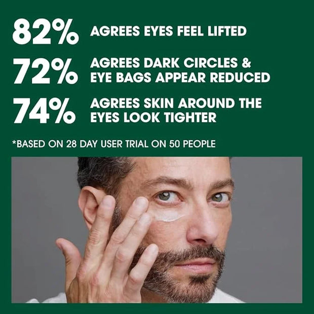 Mens Eye Cream, Lifting & Firming Formula, Helps Reduce Fine Lines and Crow's Feet, Hydrating with Peptides & Caffeine, 15...