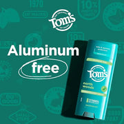Tom's of Maine North Woods Aluminum Free Natural Deodorant For Women & Men | Goes on Clear | Odor & Wetness Protection | N...