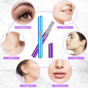 Chumia 2 Pcs Electric Eyebrow Trimmer Women Precision Face Razors Mini Shaver with Comb Christmas Women Gift Battery Opera...