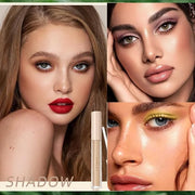 Matte Liquid Eyeshadow Long Lasting High-pigmented Eyeshadow Gel Eye Makeup (Matte Nude - Product Image