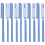 Women's Facial Razor Eyebrow Shaver Razor Brow Shaper Eyebrow Trimmer Dermaplaner Shaping Tool with Cover (Blue) - Product...