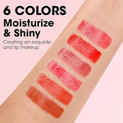 AZEN 6 Pack Lip Gloss Bulk Set, Shimmery Lip Gloss for Women and Girls With Rich Varied Colors - Product Image