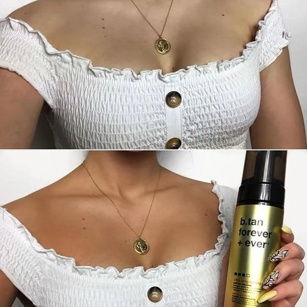 b.tan Ultra Long Lasting Self Tanner Mousse | Forever & Ever - Lasts Up to 11 Days, Fast, 1 Hour Express Sunless Tanning F...