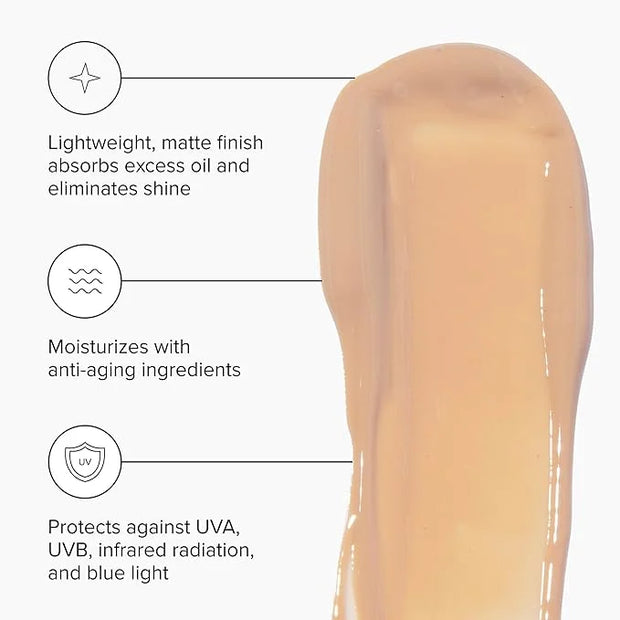 DRMTLGY Matte Tinted Moisturizer SPF 46 – Anti-Aging Face Sunscreen & Lightweight Makeup with Broad Spectrum UV Protection...
