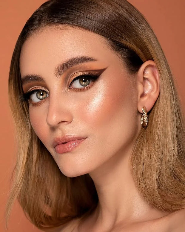 Sigma Beauty Ambiance Eyeshadow Palette | Luminous, Neutral and Gold Shades | Summer Vibes, Mirror Included - Product Image